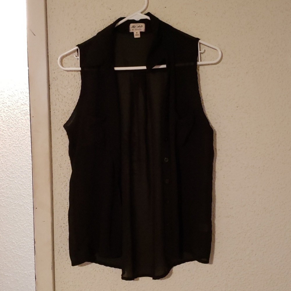 Blank Tank Top Button Up